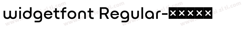 widgetfont Regular字体转换